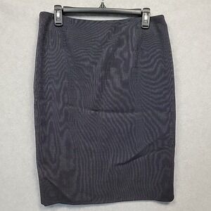 AKRIS Women's Skirt US 10 Navy Stripe Pencil Career Office Lined Luxury Designer
